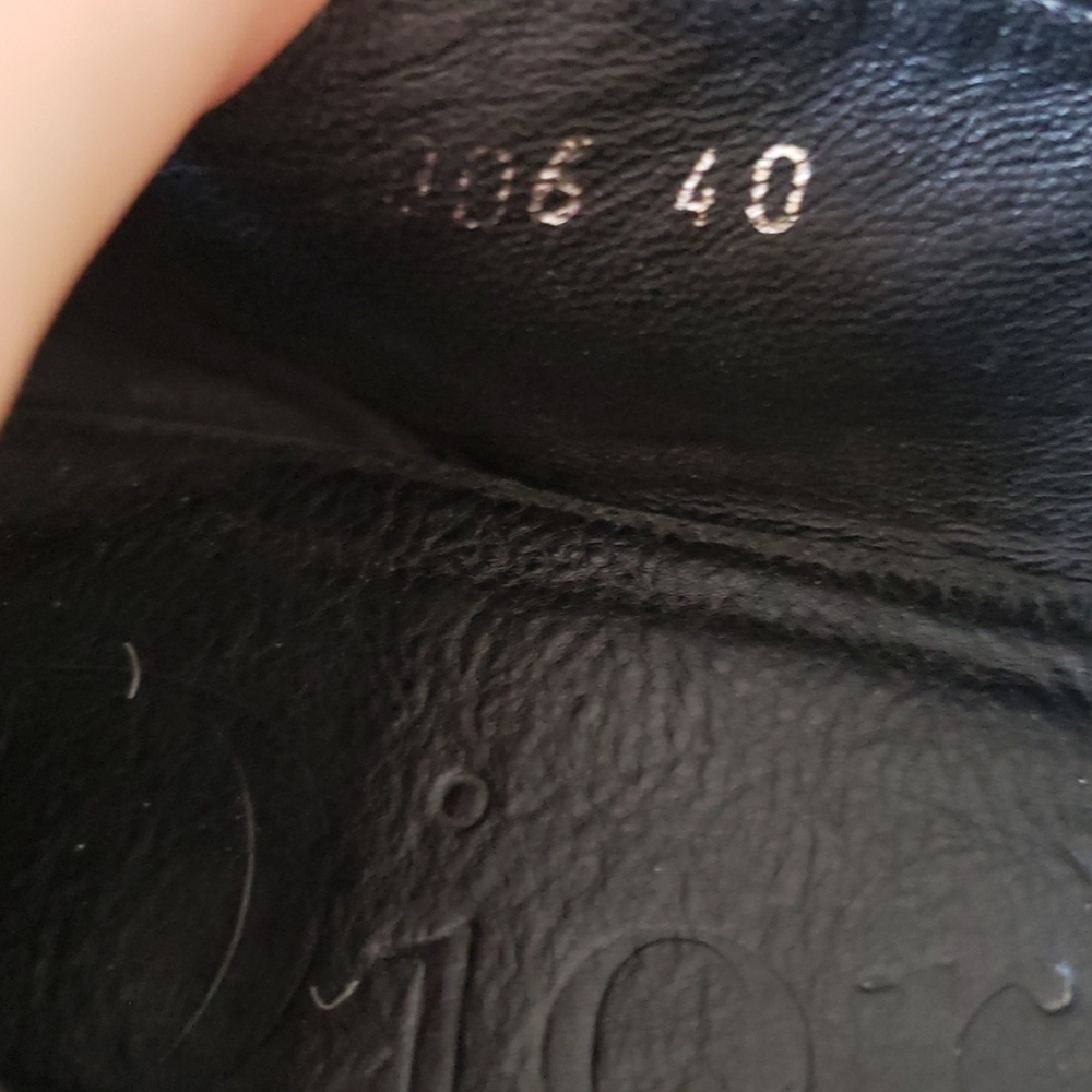 Dior Black Leather Vintage Loafers Size 40 - Picture 13 of 15